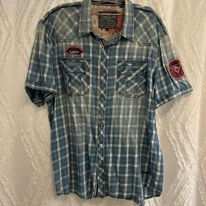 Affliction snap shirt 3xl